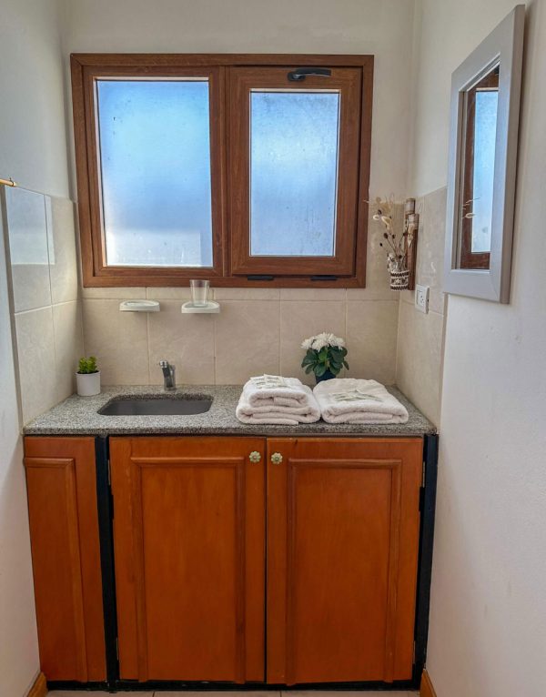 Baño de uno de nuestros alojamientos en Esquel