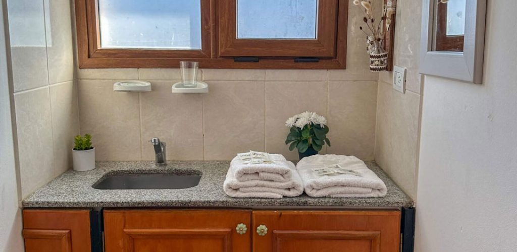 Baño de uno de nuestros alojamientos en Esquel