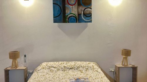 Dormitorio principal de departamento en Esquel