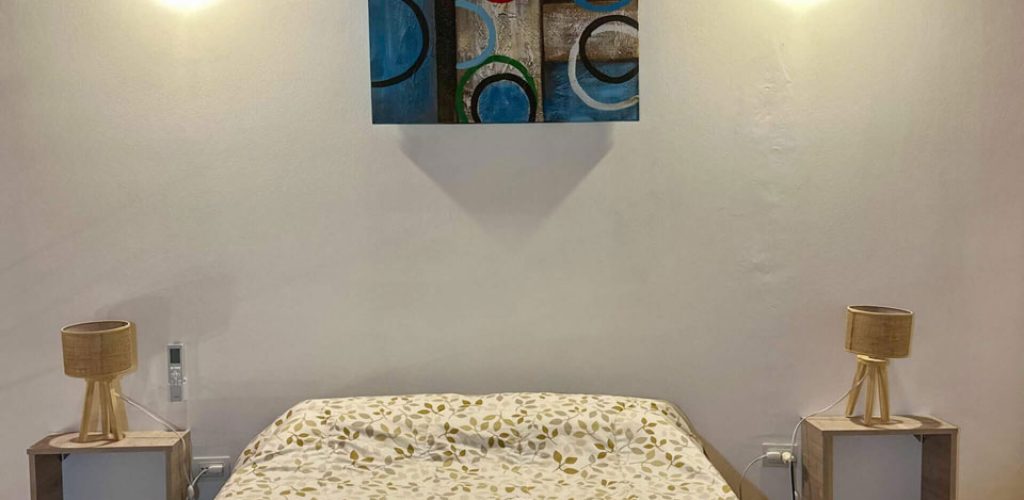 Dormitorio principal de departamento en Esquel