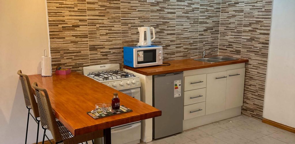 Cocina en uno de nuestros departamentos en Esquel